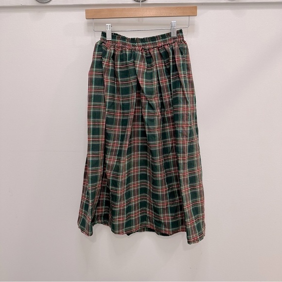 VINTAGE Handmade Tartan Plaid Skirt - Picture 1 of 8
